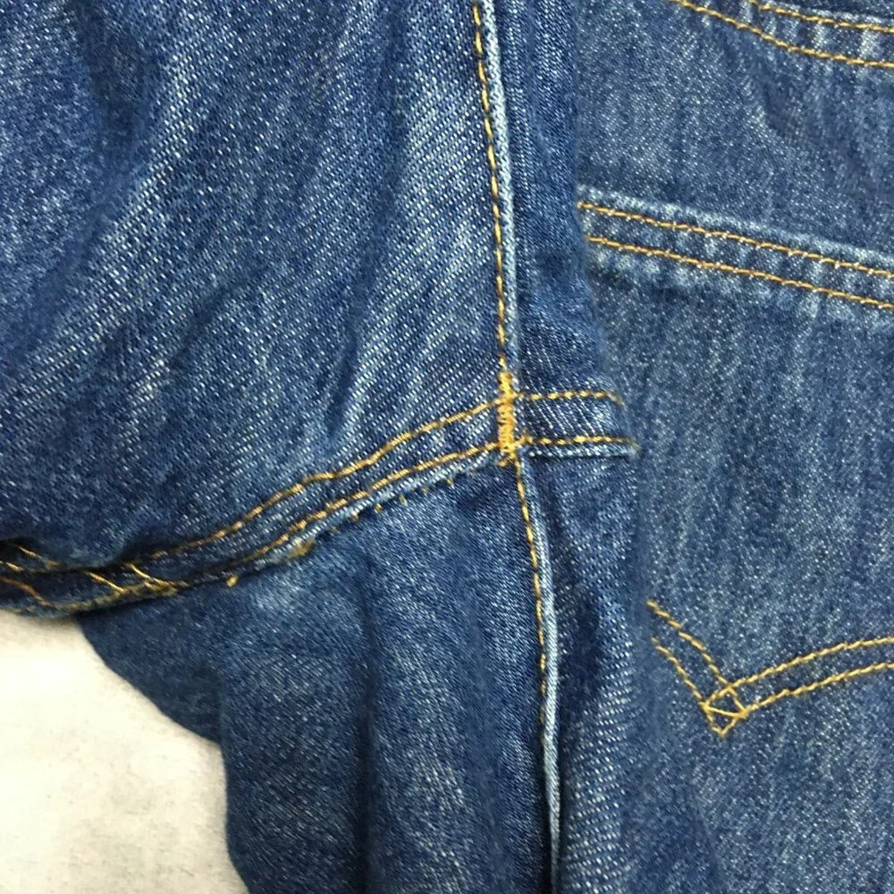 Levis Mens 501 Original Fit Blue Jeans size 38x30 Button Fly Cotton Denim Copper